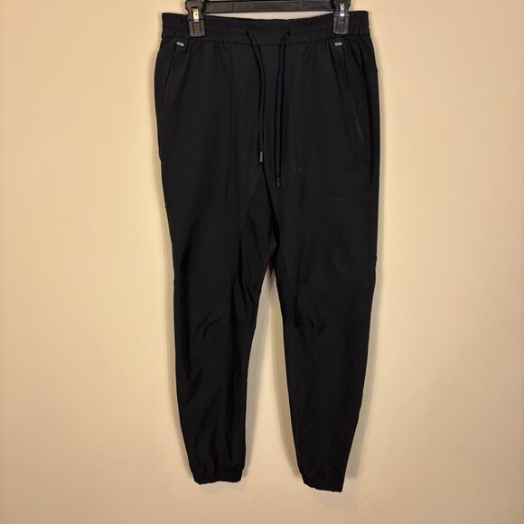 Lululemon Men's Black Jogger Recycled Polyester Pants Size Medium - Picture 1 of 6